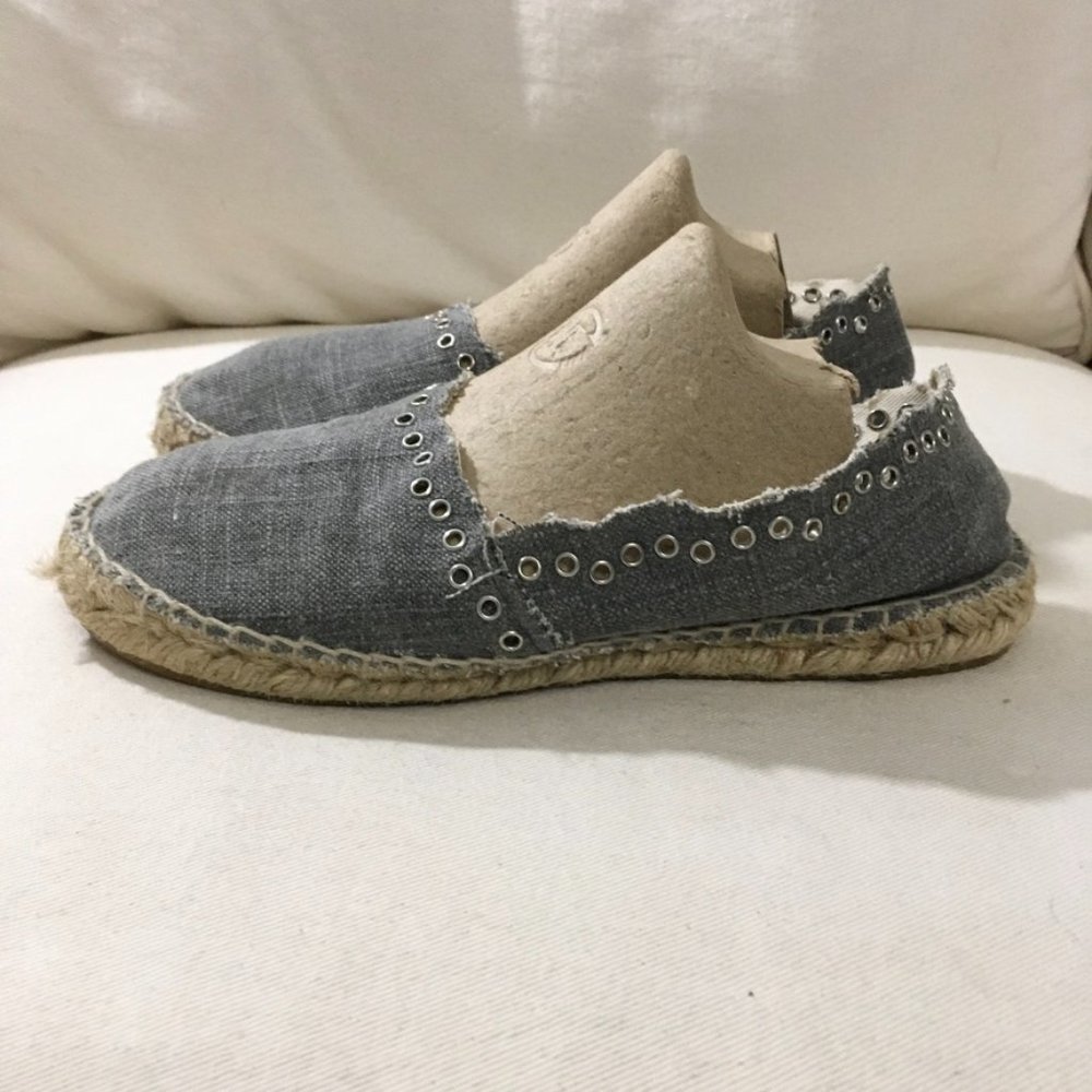 J. Crew gray Canvas Espadrille Flats